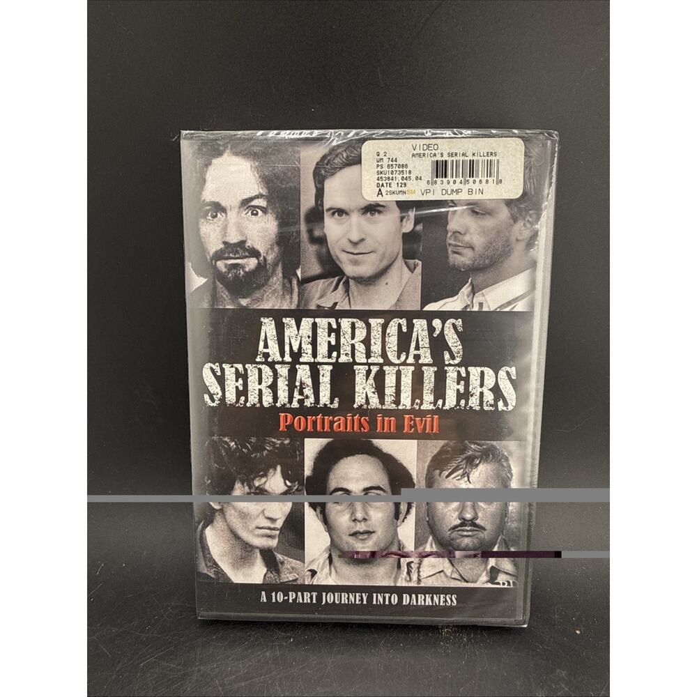 America’s Serial Killers Portraits In Evil DVD Sealed True Crime Documentary